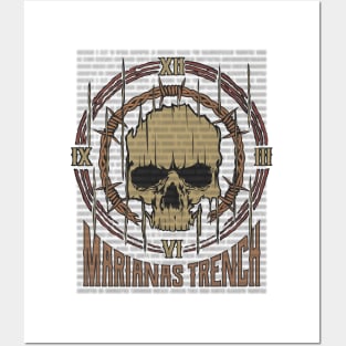 Marianas Trench Vintage Skull Posters and Art